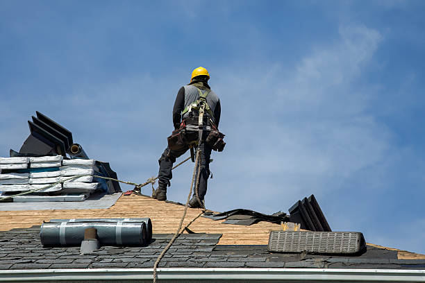 Professional Gutter Installation technician working in Armagh, PA